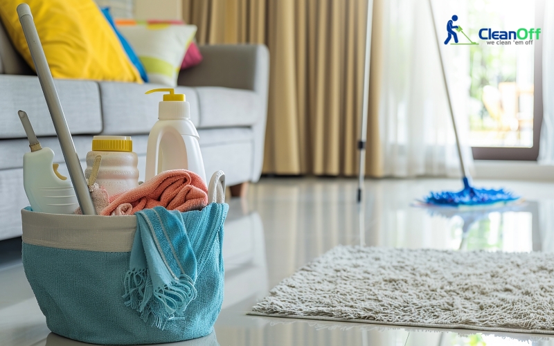 Various home cleaning products